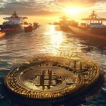 bitcoin-coin-against-a-backdrop-of-cargo-ships-and-oil-tankers-in-a-sunlit-strait.jpg